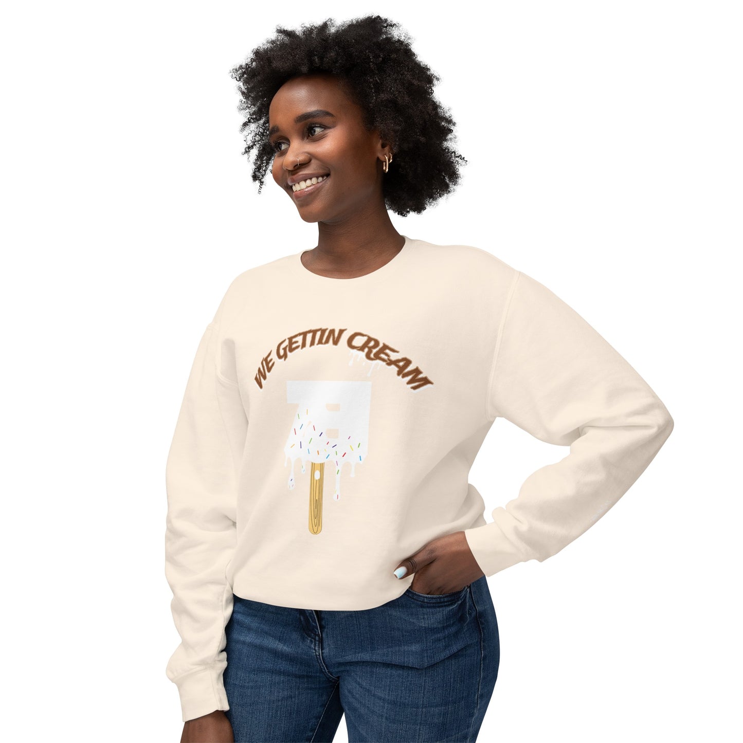 ZB Chocolate lightweight Crewneck Sweatshirt