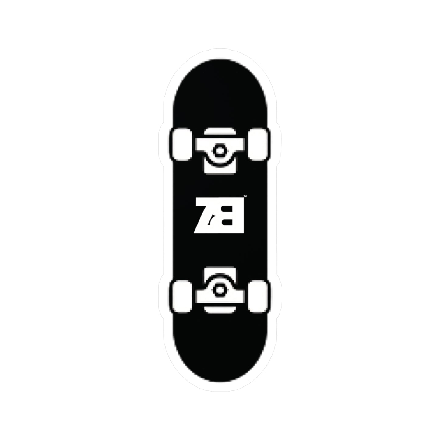 ZB Skateboard Vinyl Cut Stickers