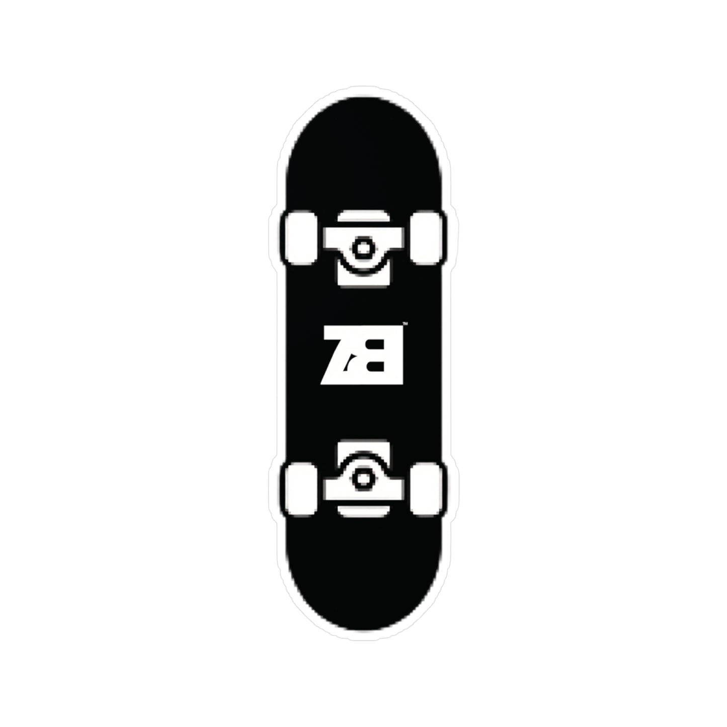 ZB Skateboard Vinyl Cut Stickers