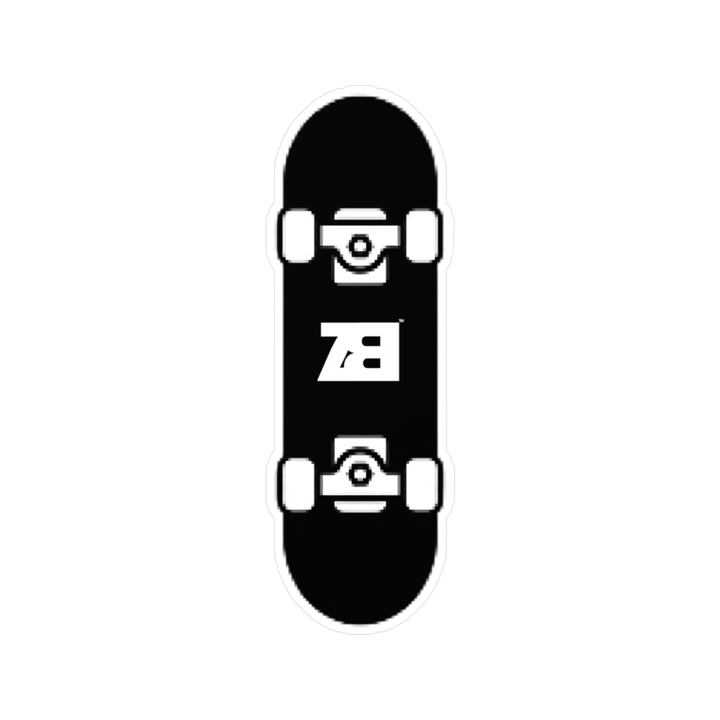 ZB Skateboard Vinyl Cut Stickers
